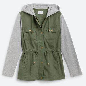 Worn 1x - MARKET & SPRUCE Logan Mixed Media Cargo Jacket